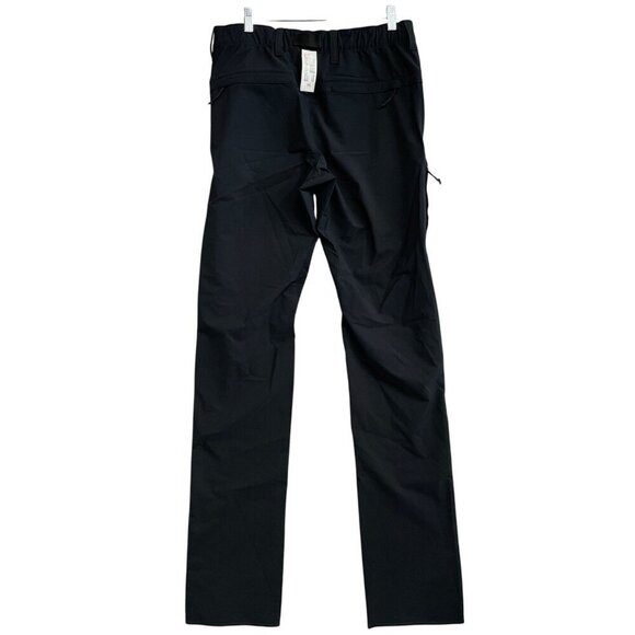 NEW Lands' End Men's 32 Outdoor Outrigger Pants Black Polyester Raw hem - Picture 3 of 11